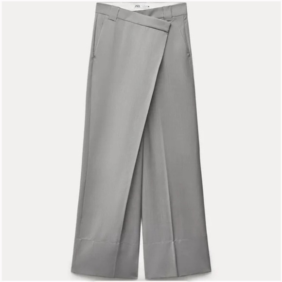 ZARA ZW COLLECTION ウールパンツ アシンメトリー ZARA ZW COLLECTION ウールパンツ アシンメトリー - メルカリ